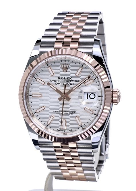 rolex datejust 36 jubilee rose gold